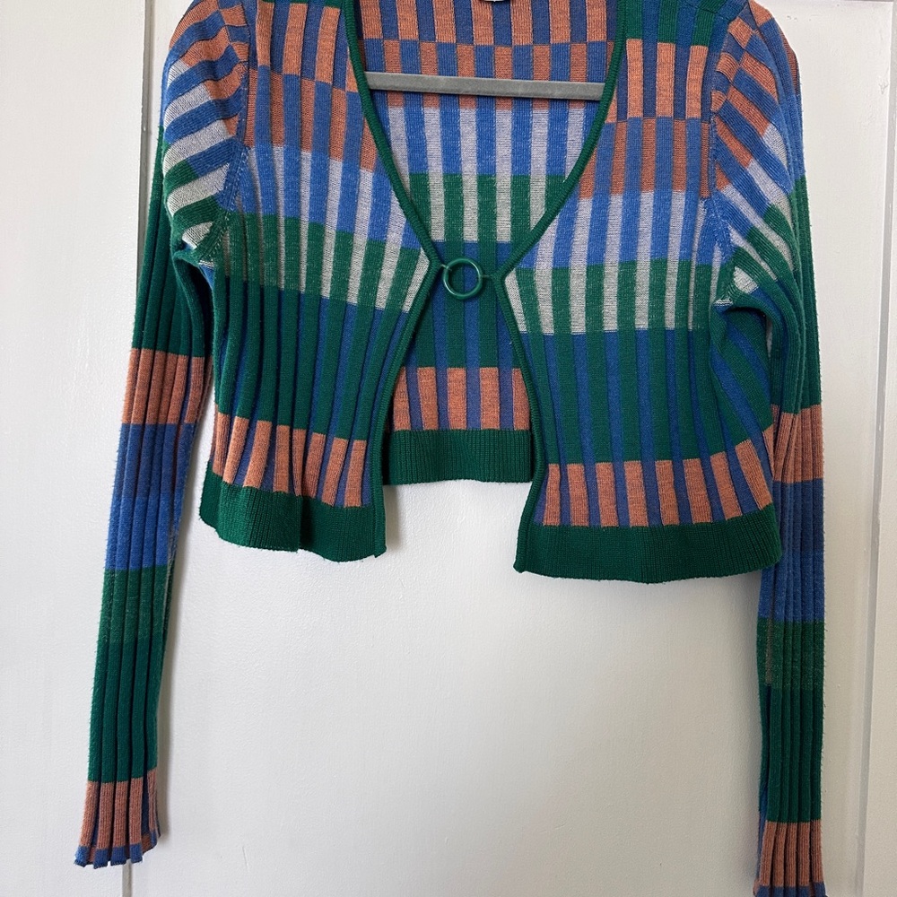 Colorful Striped Crop Top